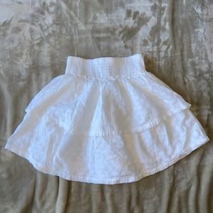 Hollister white skirt